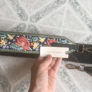 Anthropologie Embroidered Guitar Strap Purse Strap